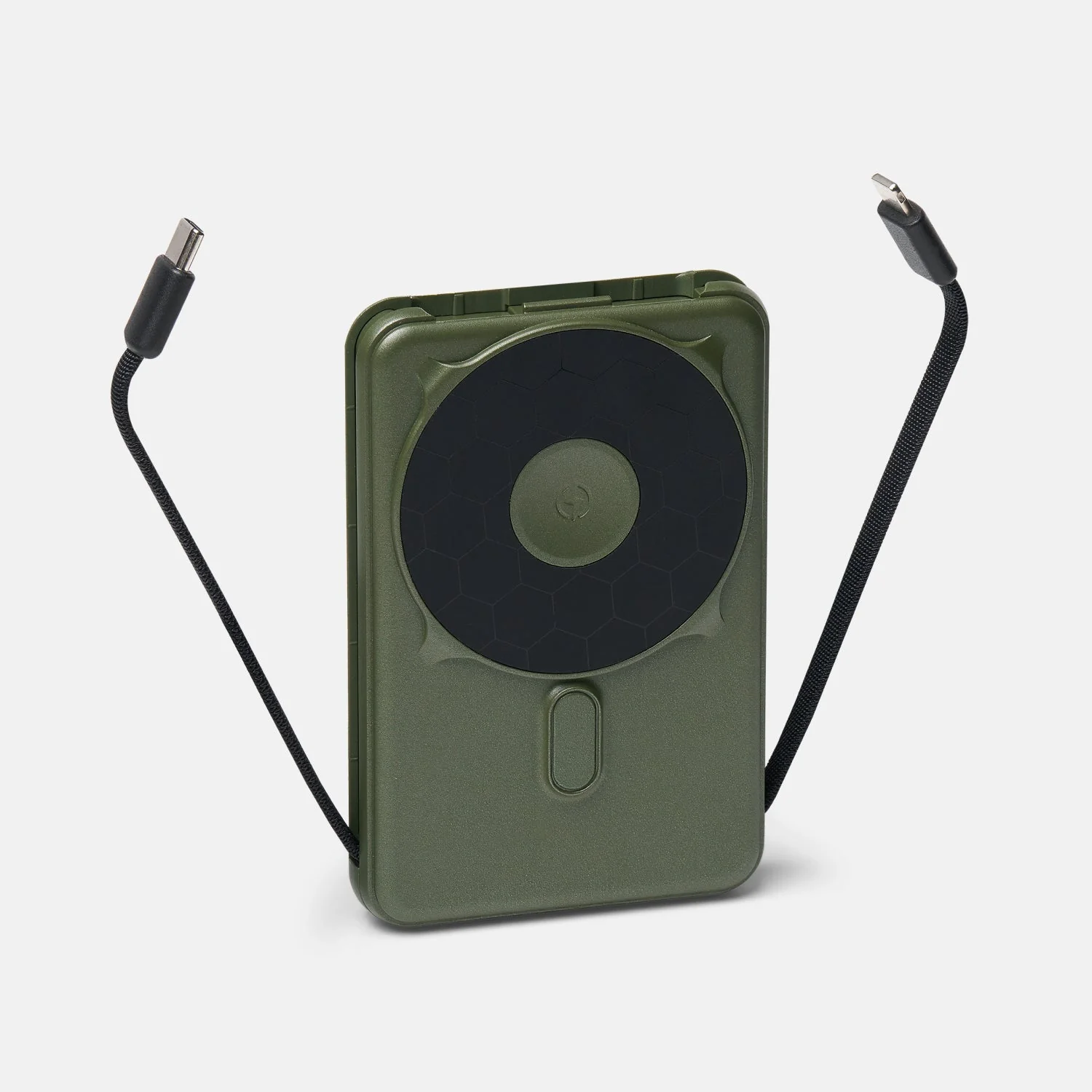 Ridge Power Bank - 10k mAh - Matte Olive - Image 4