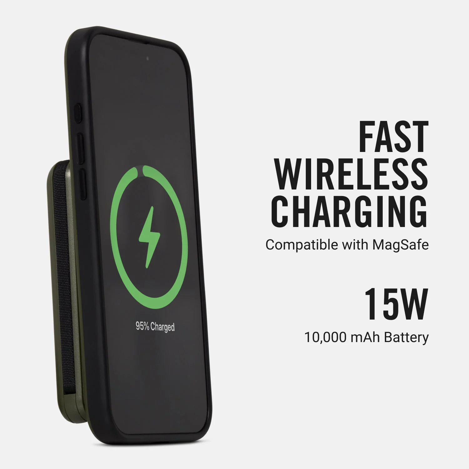 Ridge Power Bank - 10k mAh - Matte Olive - Image 8
