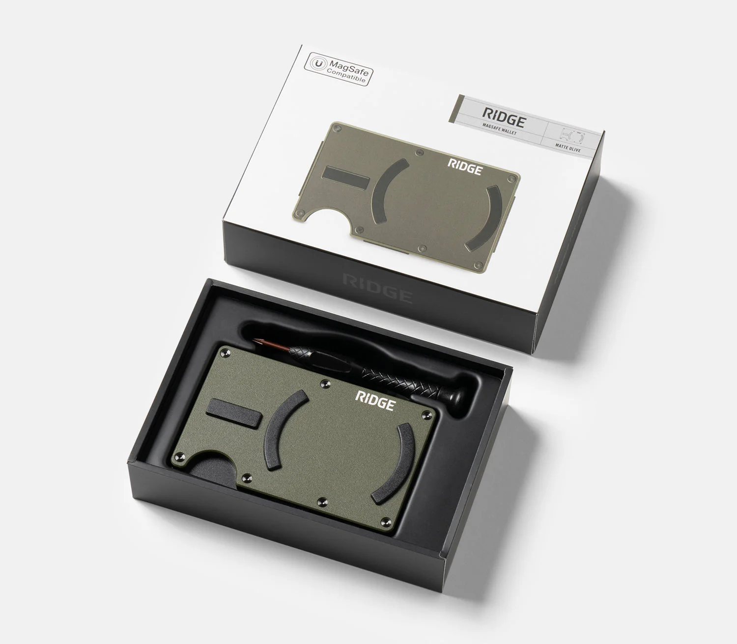 Ridge Wallet For MagSafe - Matte Olive - Image 5