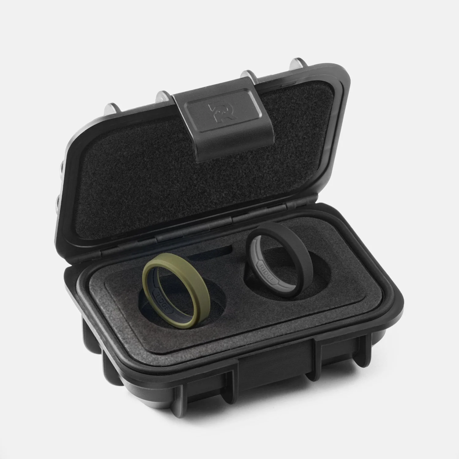 6mm Silicone Ring Set - Matte Olive - Image 2