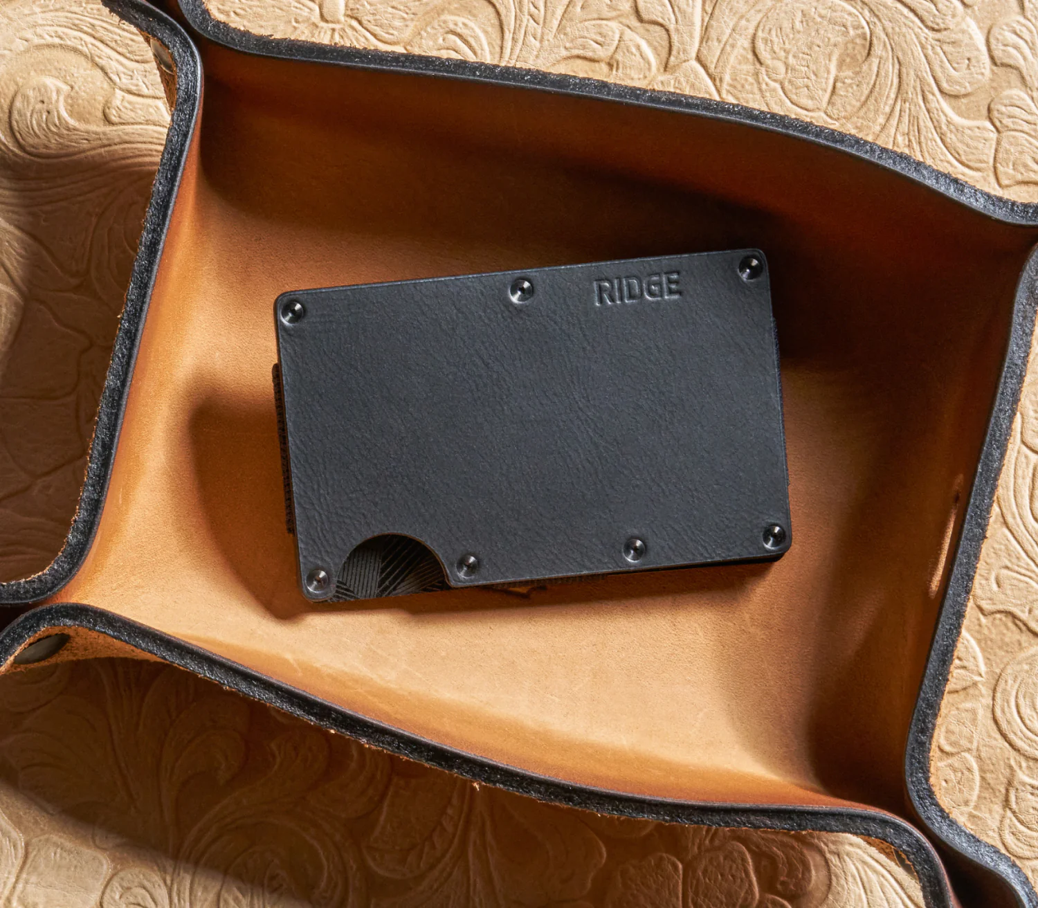Ridge Wallet - Midnight Black Leather - Image 6