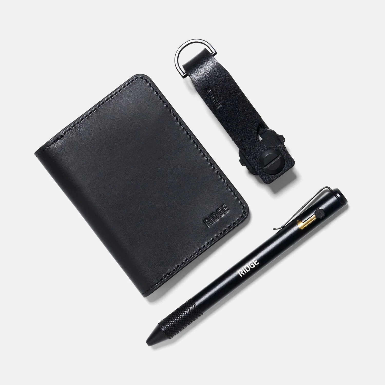 Daily Writer Kit - Bifold - Midnight Black Leather - Image 3