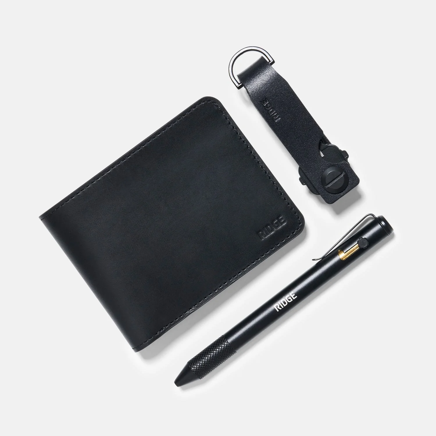 Daily Writer Kit - Billfold - Midnight Black Leather - Image 3