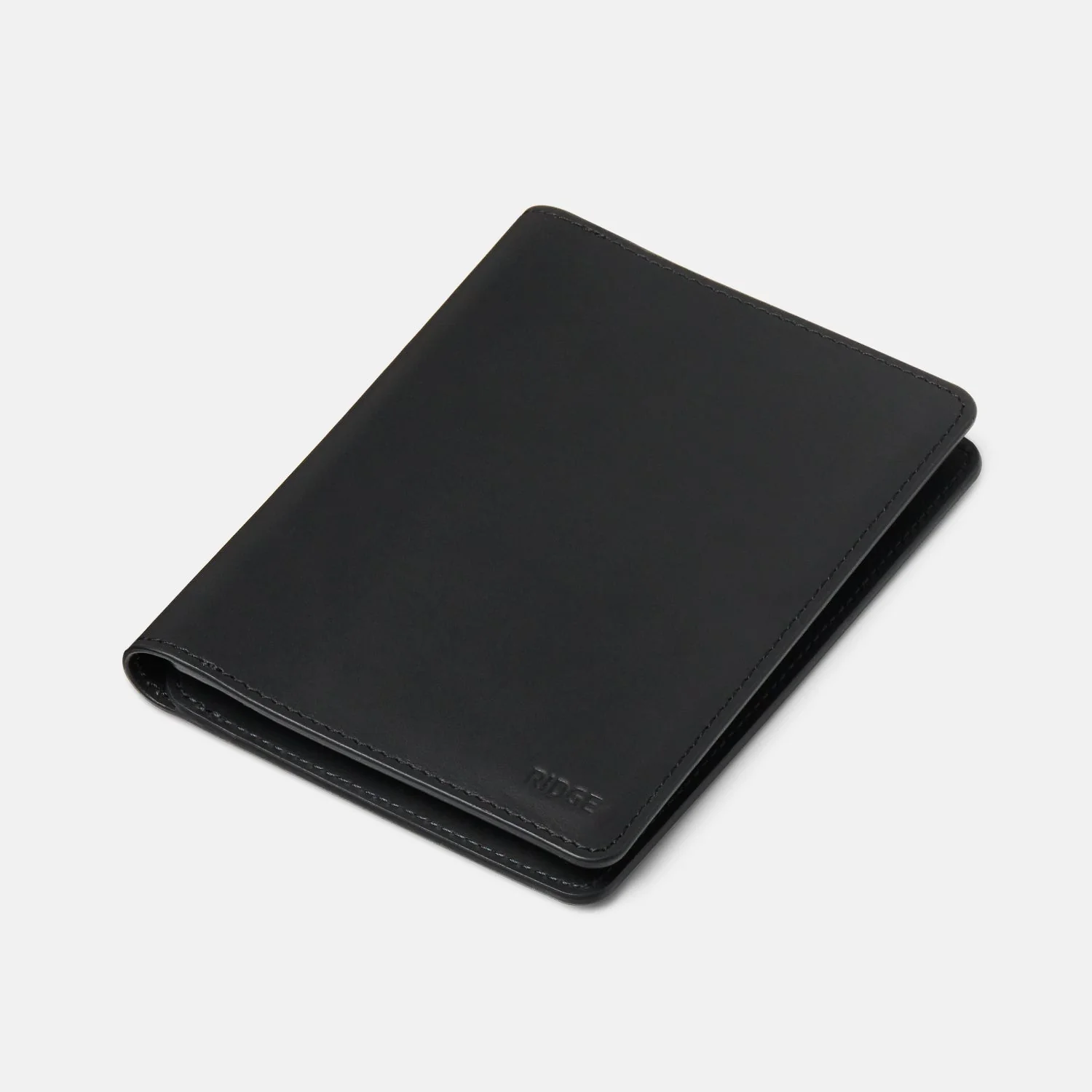 Passport Wallet - Midnight Black Leather - Image 3