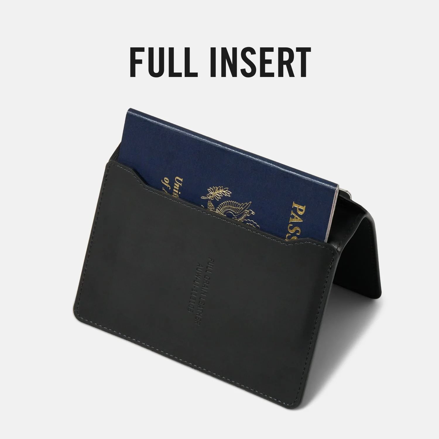 Passport Wallet - Midnight Black Leather - Image 7