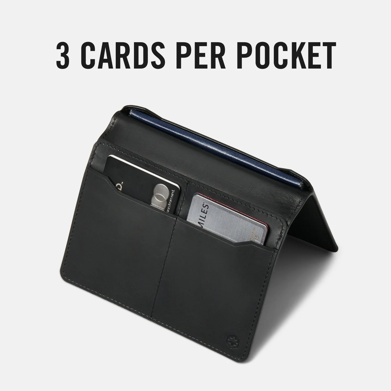 Passport Wallet - Midnight Black Leather - Image 9