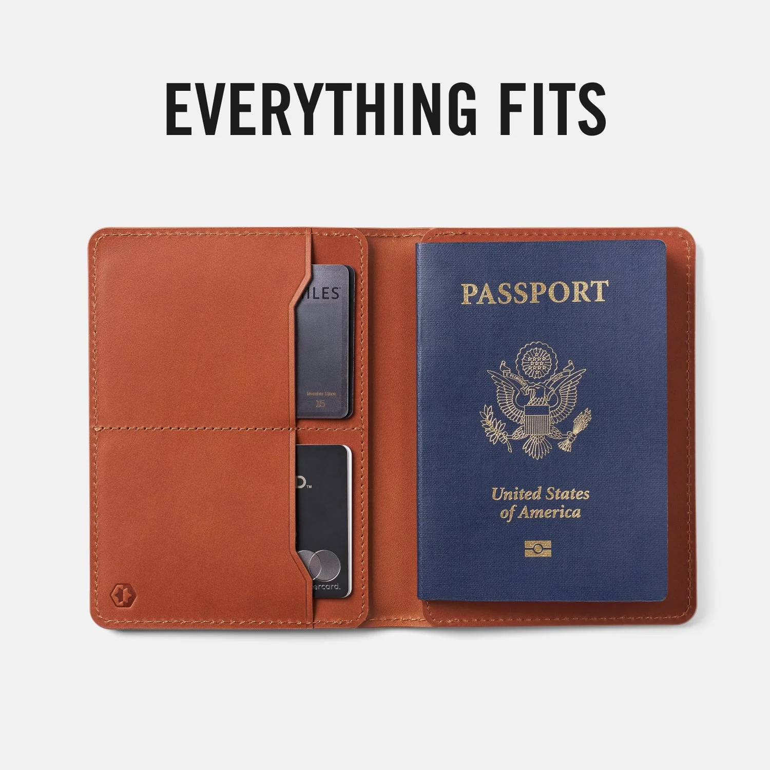 Passport Wallet - Tobacco Brown Leather - Image 11