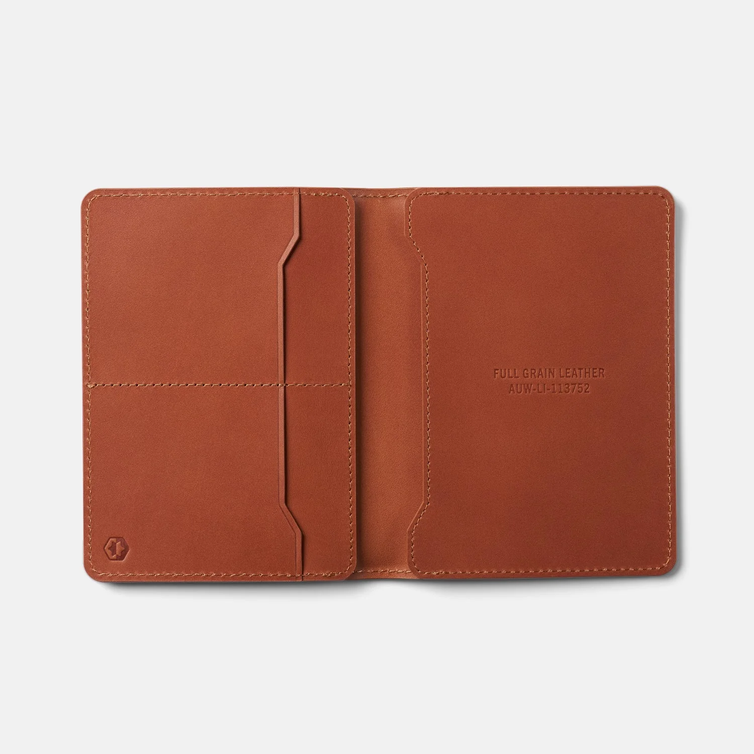 Passport Wallet - Tobacco Brown Leather - Image 4
