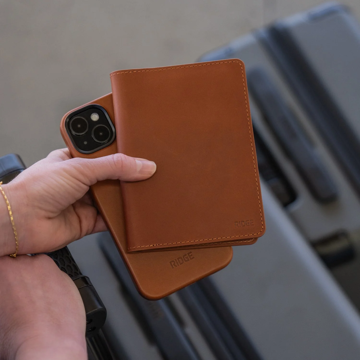 Passport Wallet - Tobacco Brown Leather - Image 6