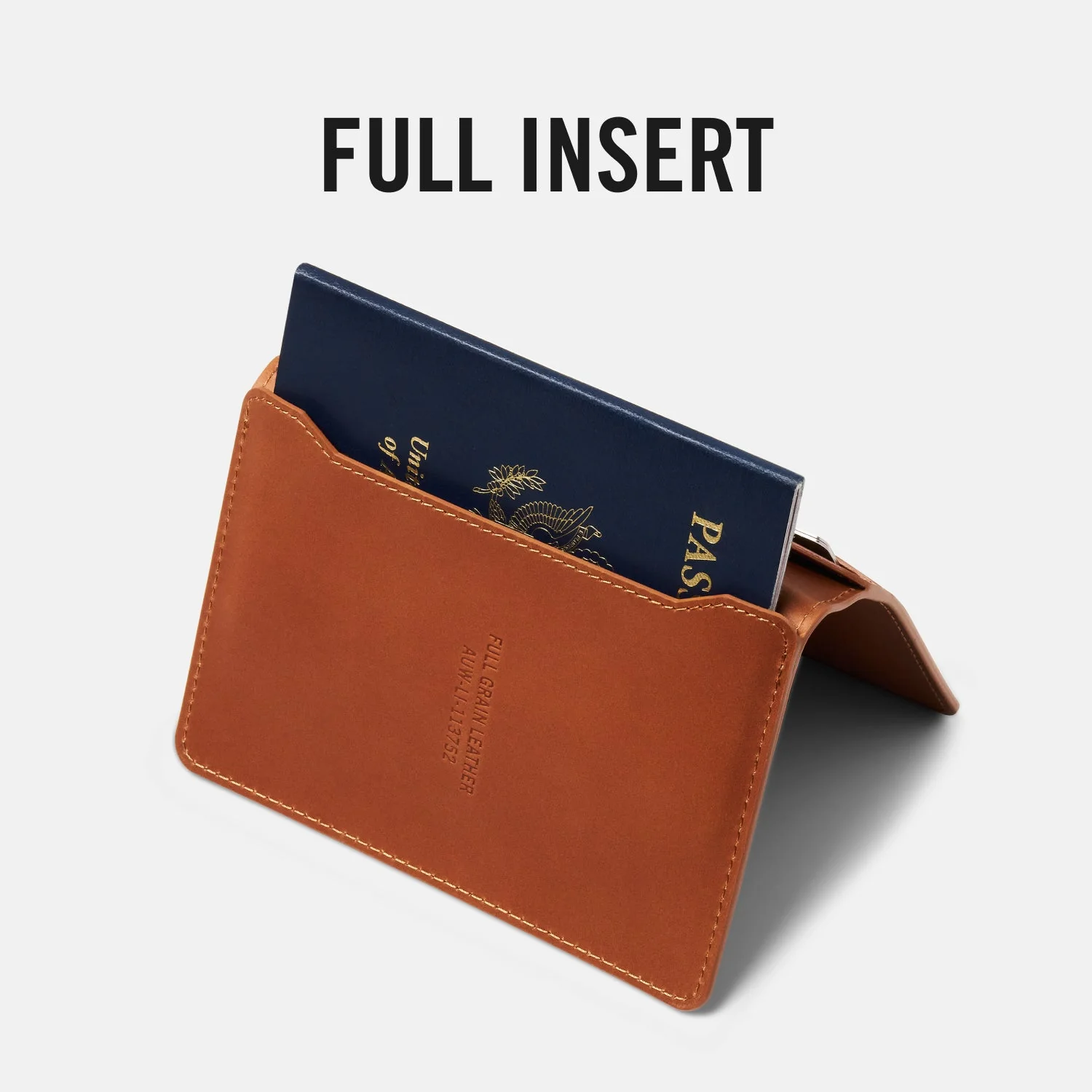Passport Wallet - Tobacco Brown Leather - Image 7