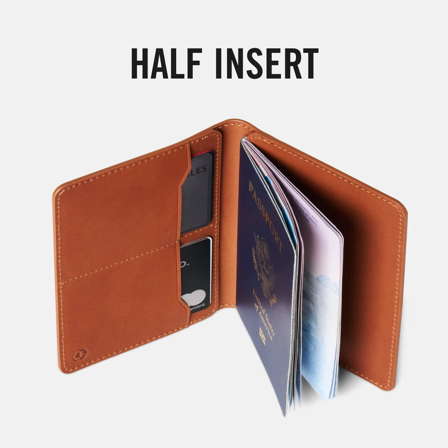 Passport Wallet - Tobacco Brown Leather - Image 8