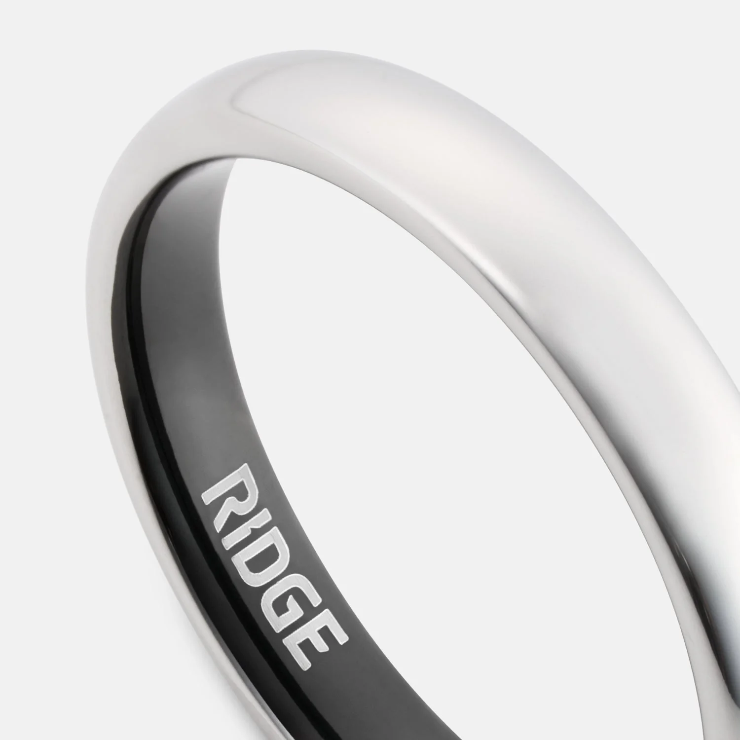 4mm Rounded Ring Set - Platinum - Image 4