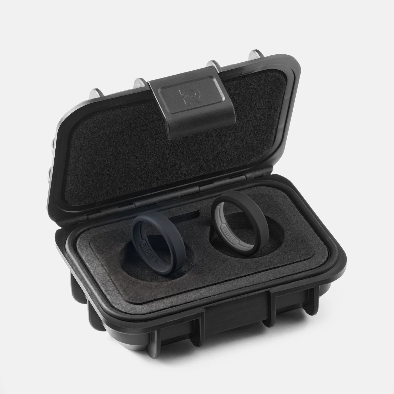 6mm Silicone Ring Set - Royal Black - Image 2