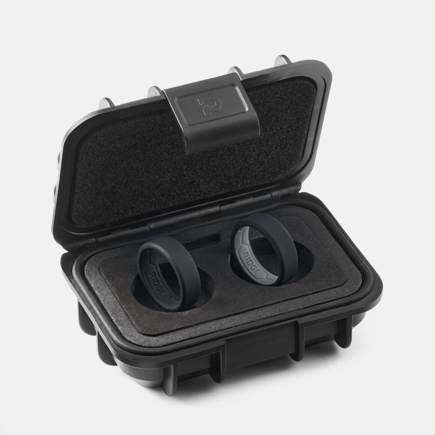 8mm Silicone Ring Set - Royal Black - Image 2