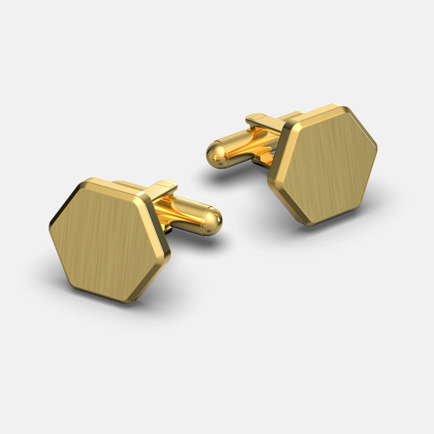 Tie Bar & Cufflinks Kit - 24K Gold - Image 3