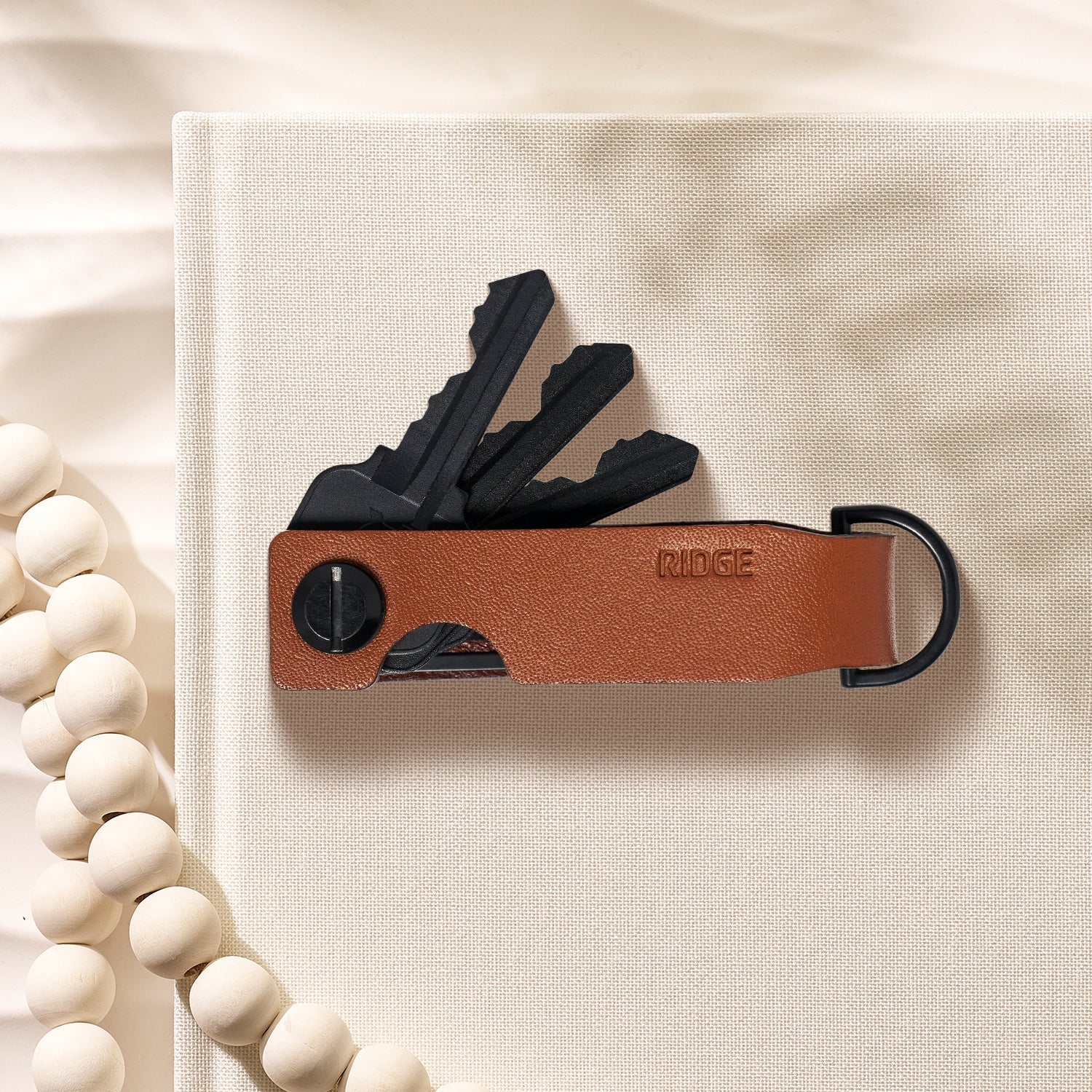 Ridge KeyCase - Tobacco Brown Leather - Image 6